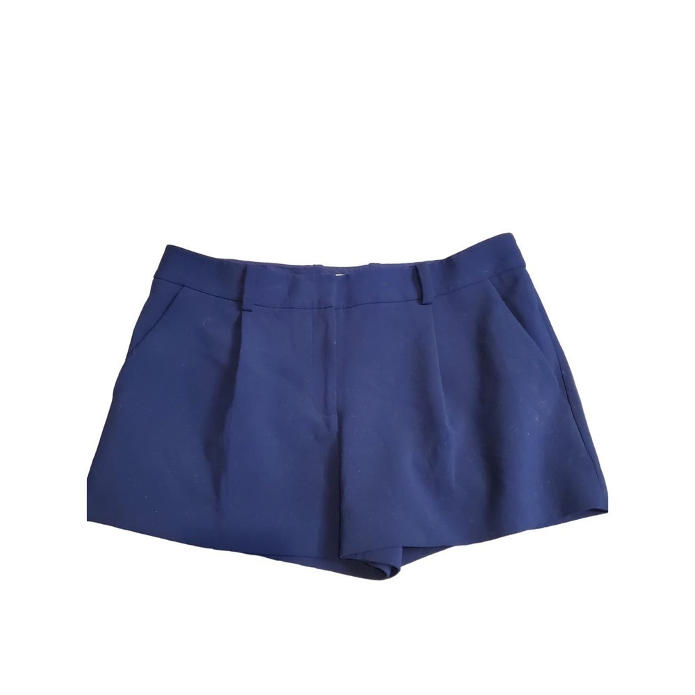 Diane Von Furstenberg Navy Blue Tailored Shorts